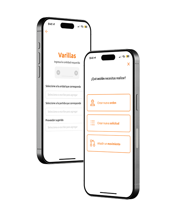 Vista de app de residentes